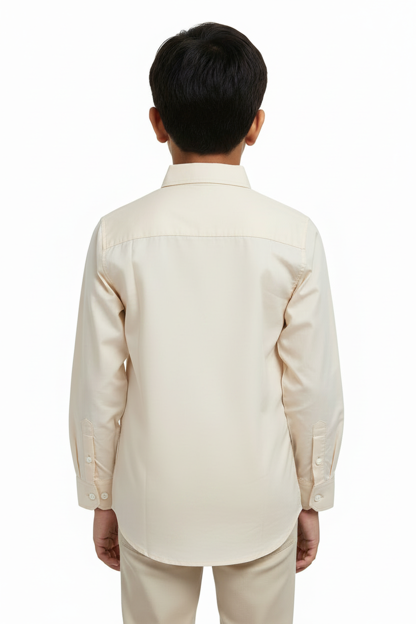 Cream Shirt - Back View Fixed