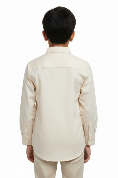 Cream Shirt - Back View Fixed